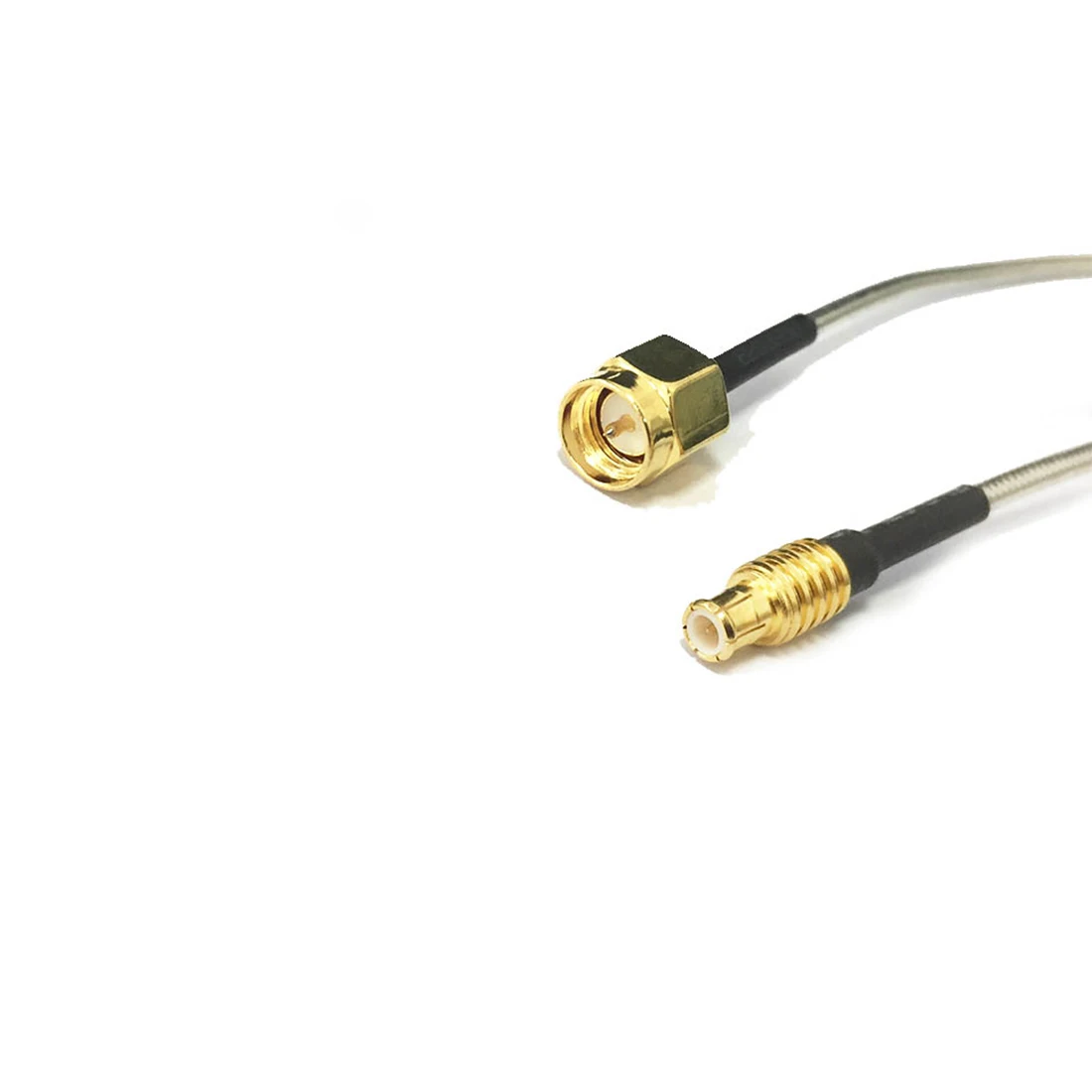 1PC SMA Male  to MCX Male Plug Straight RA90-Degree Semi-Flexible Cable RG405.086