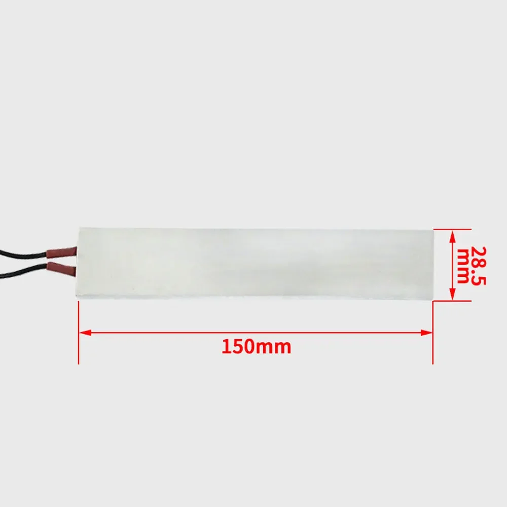 12V 24V110V 220V 150x28.5x5mm PTC Heater Element Constant Thermostat Thermistor Electric Heating Sensor Incubator Aluminum Shell