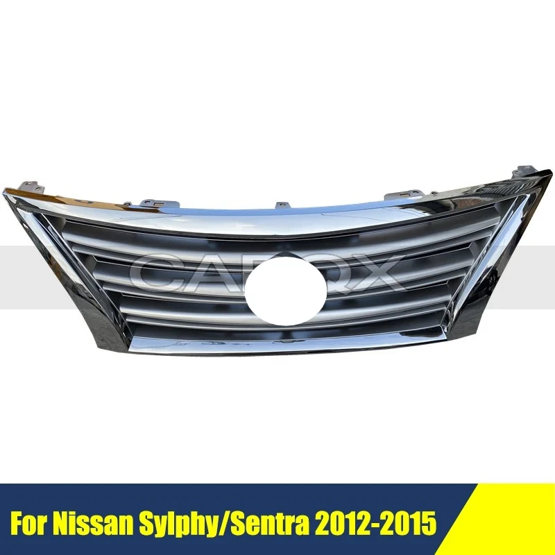 

Решетка переднего бампера, сетчатая решетка радиатора для Nissan Sylphy/Sentra 2012-2015, автомобильная решетка переднего бампера, сетчатая решетка, автомобильные аксессуары