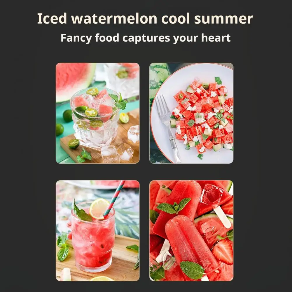 Easy-to-use Watermelon Slicer Lightweight Stainless Steel Watermelon Cutter Fork Slicer Kit Easy-to-use Dual Head Fruit for Home