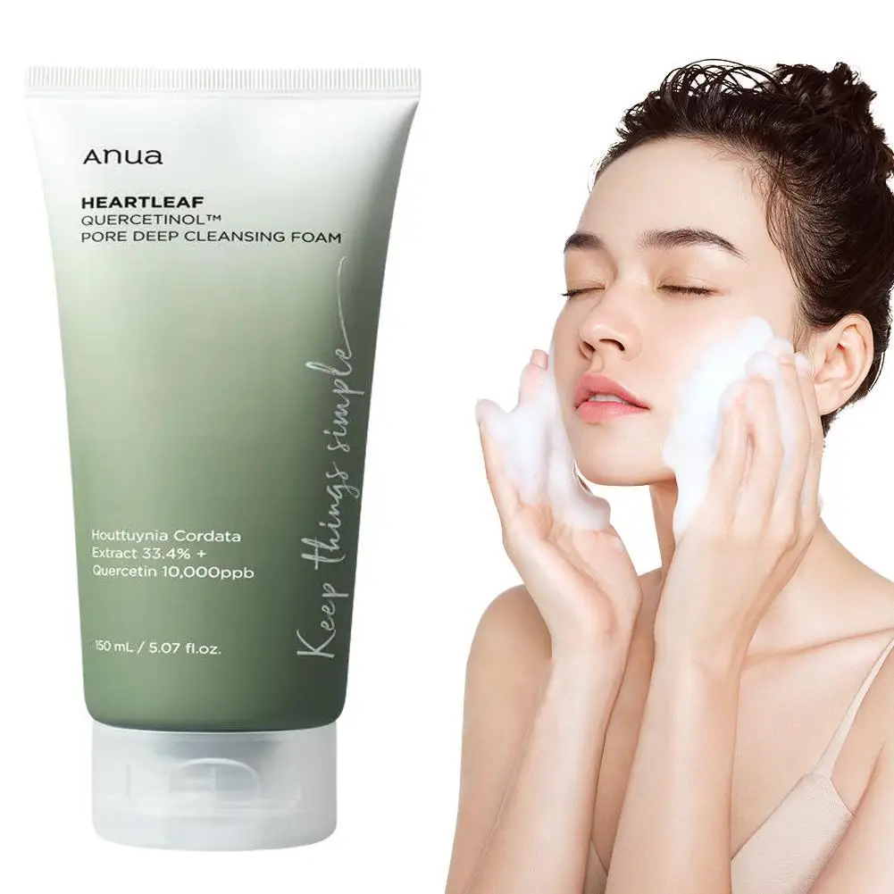 

Anua Heartleaf Moisture Cleansing Foam Facial Cleanser For Acne Skin Remove Dead Skin And Waste From Pores Moisturizing Skin