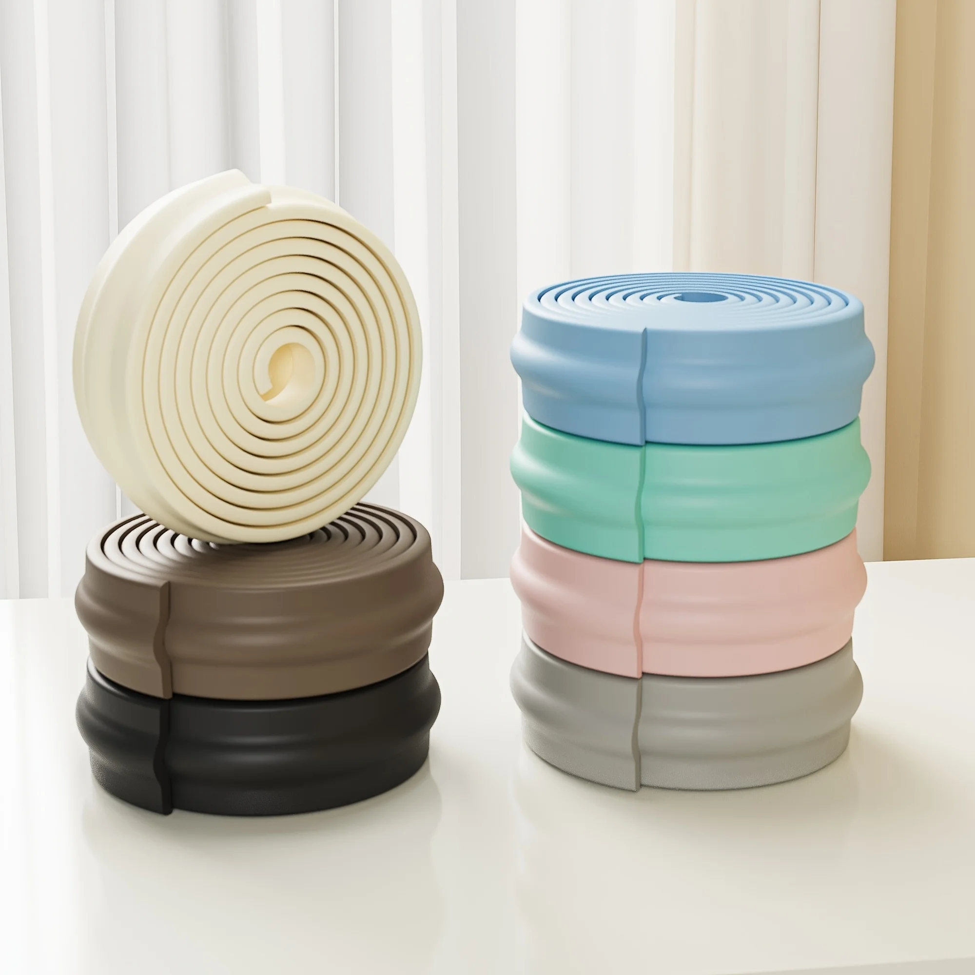 

Table Corner Safety Bumper Strips Baby Protection Strips Bumper Corner Soft Cover Strips Table Corner Protection Anti Crash