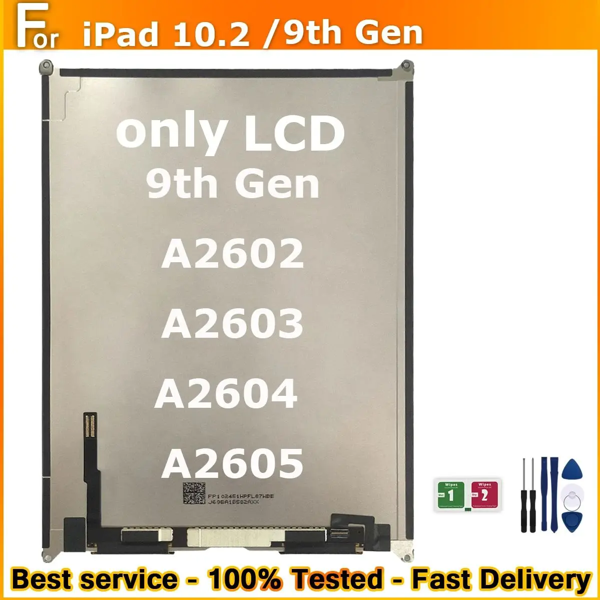 New LCD For iPad 10.2 /9th Gen  A2602 A2603 A2604 A2605 Replacement For iPad 10.2 LCD Screen Display Panel internal screen