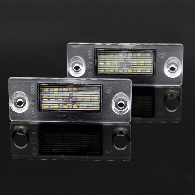 2Pcs/Pair Sunkia Car LED License Plate Number Light For Audi A3/S3 A4/S4 OEM#: 8D9943021 Canbus Error Free