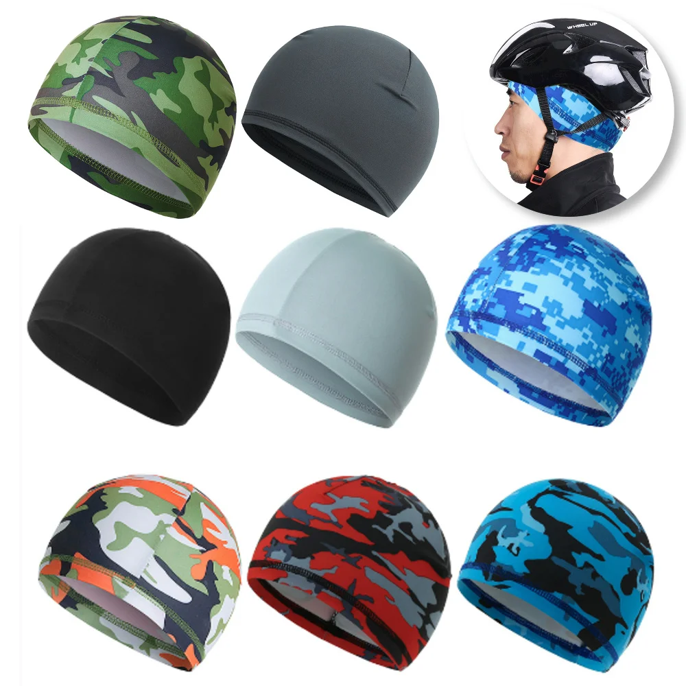 Casco ad asciugatura rapida berretto da ciclismo estivo Anti-uv Anti-sudore cappello sportivo moto Bike Riding Bicycle Cycling Hat berretto interno