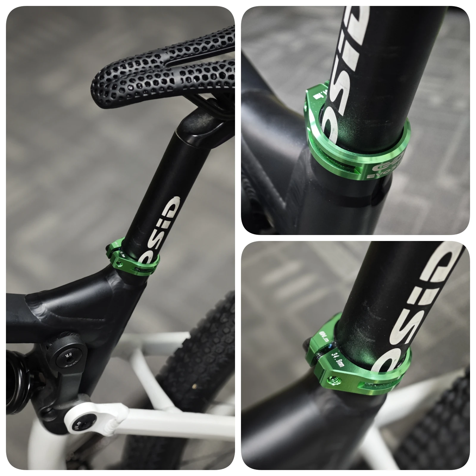 EVOSID MTB Fahrrad Sattelstütze Klemme 31,8mm 34,9mm Sitzrohr AL7075 Mit Schraube Rennrad Klemmen CNC Gefräste Radfahren zubehör – Detail 5