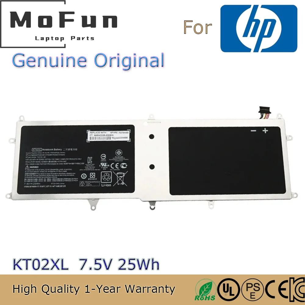 Imagem -01 - Bateria do Portátil Original Kt02xl para hp Pro x2 612 g1 Tablet Base de Teclado Novo Hstnn-lb6f 2icp3 77 121 7.5v 25wh bateria do portatil original kt02xl para hp pro x2 612 g1 tablet base de teclado novo hstnn lb6f 2icp3 77 121 75v 25wh 01