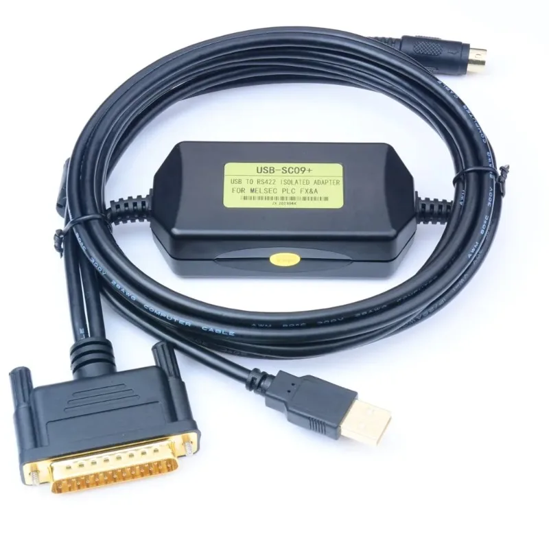 USB-SC09 Programming Cable For Mitsubishi MELSEC PLC SC-09 SC09 USB, FX&A Full FX Or A Series