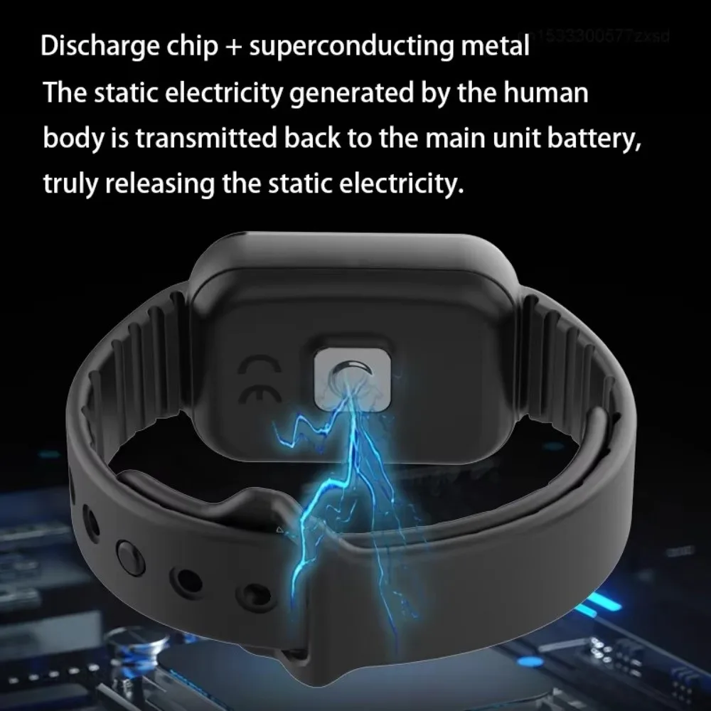 Adjustable Silicone Static Removal Bracelet Intelligent Automatic Anti Static Anti Static Bracelet Multifunctional Universal