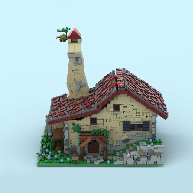 1648pcs MOC Link's House - Zelda Breath The Wild Modular Buildings Model Building Blocks Construction Toys Christmas Gifts 3D