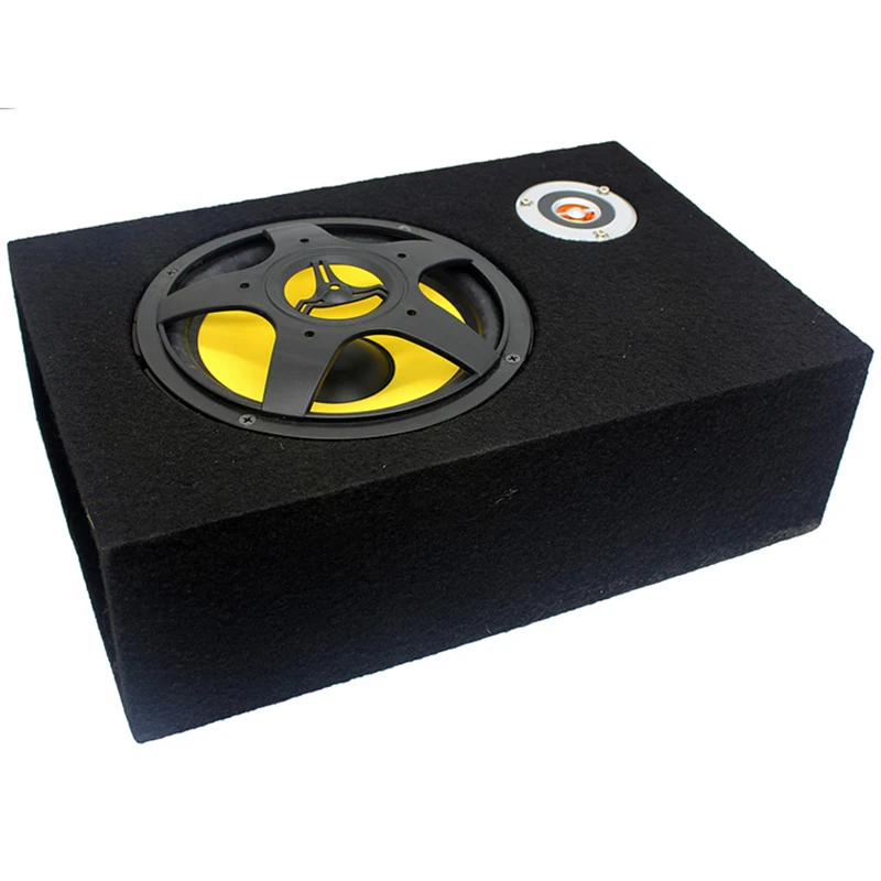 

8 дюймов 300 Вт автомобильный аудио сабвуфер 12 В ультратонкий под сиденьем активный усилитель мощности автомобильный аудиоусилитель динамики 360 ° Объемный звук