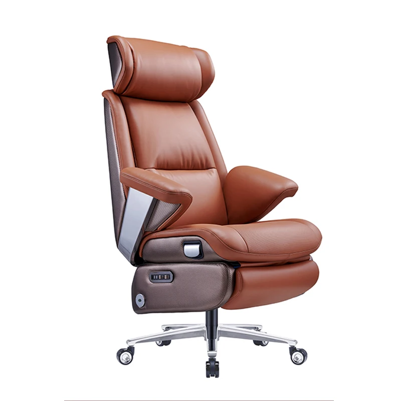 High-tech Electric Leather Executive Chair Equipped with Six-button Hand Control Massage  Ventilation airbag Function