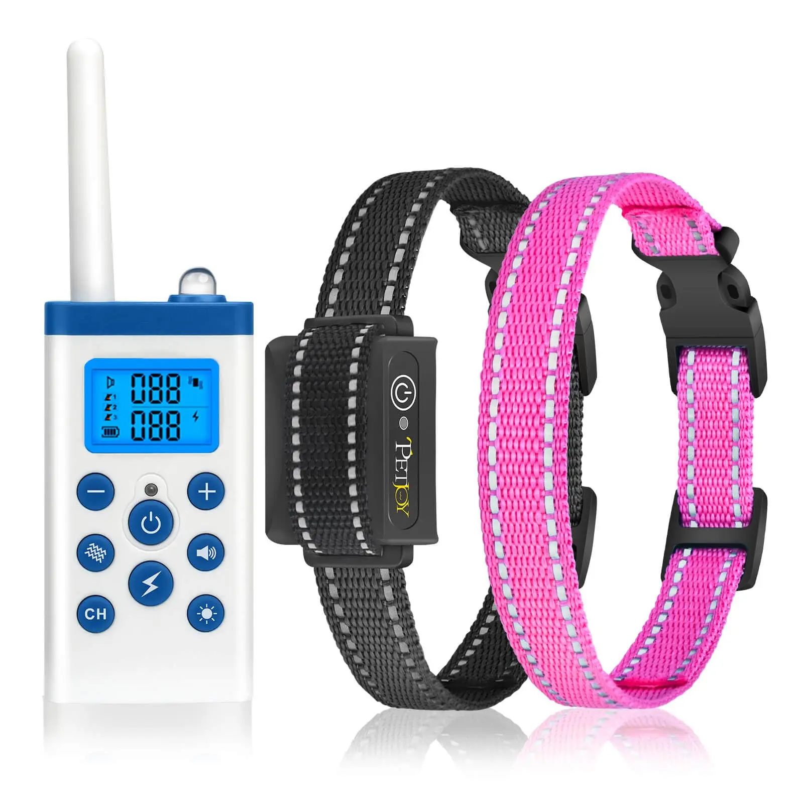 

Водонепроницаемый ошейник для дрессировки собак Ipx7, противоударный ошейник для больших собак, электрический ошейник для коры с дистанционным управлением, корой и тренировочным ошейником 2 в 1