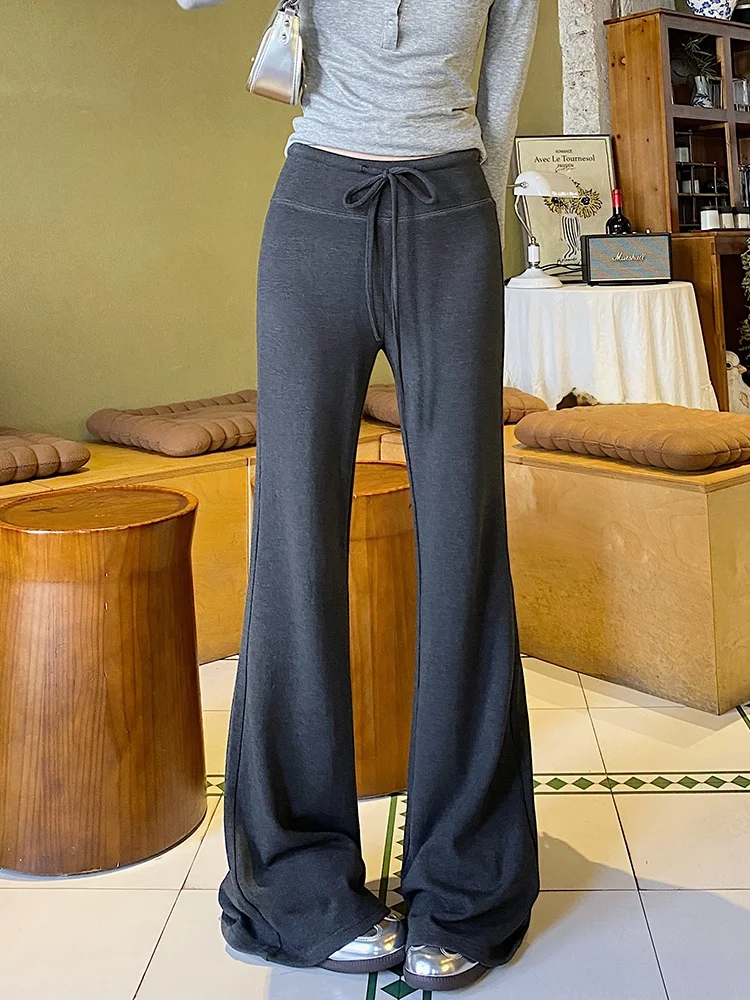 

American Sle High Waist Bell Bot Yoga Pants Women's Spring Autumn New Straight Leg Joggers Soft Comfortable Fabric