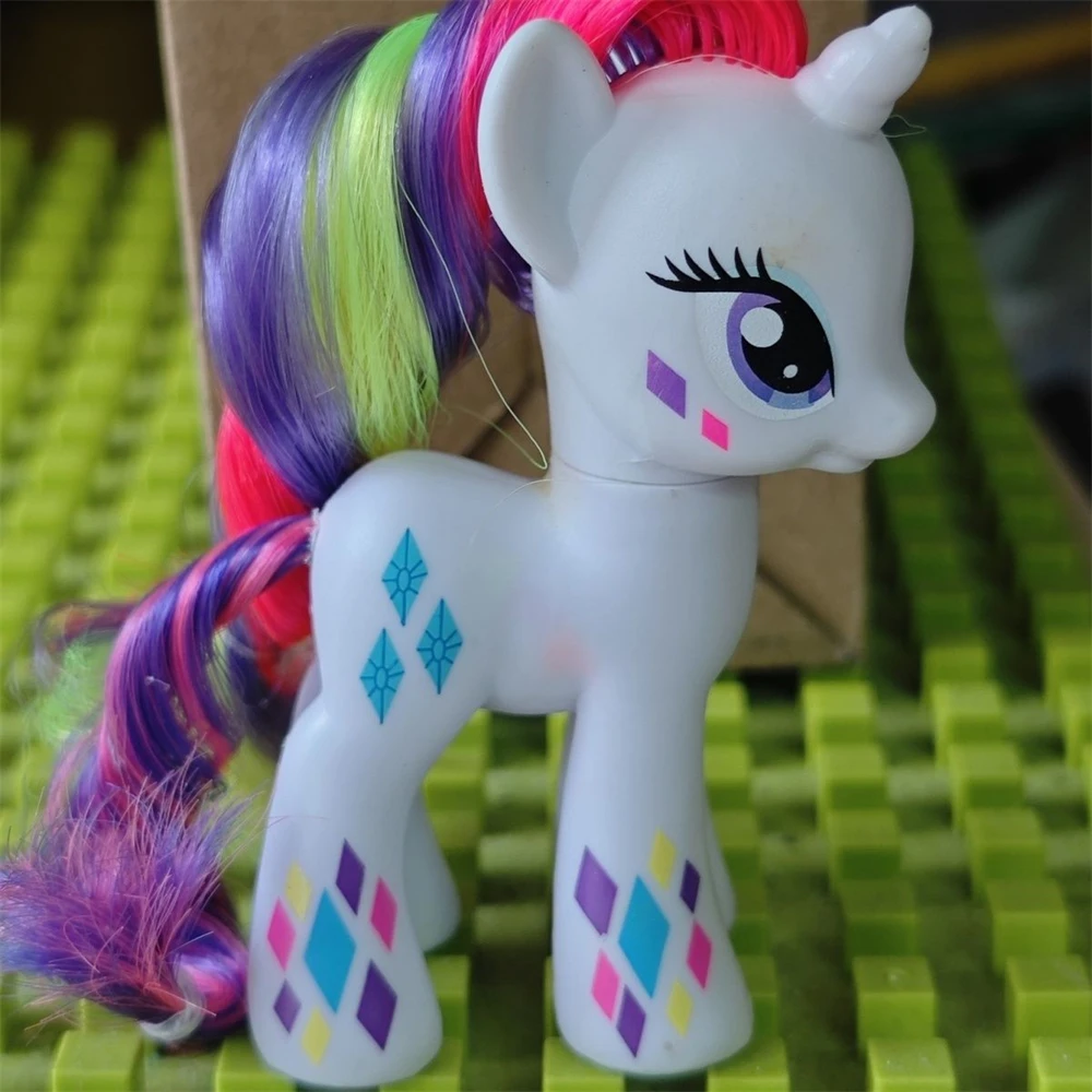 

8 см Hasbro My Little Pony Rarity, оригинальные оптовые товары, модель куклы с дефектами, фигурка, подарок на день рождения