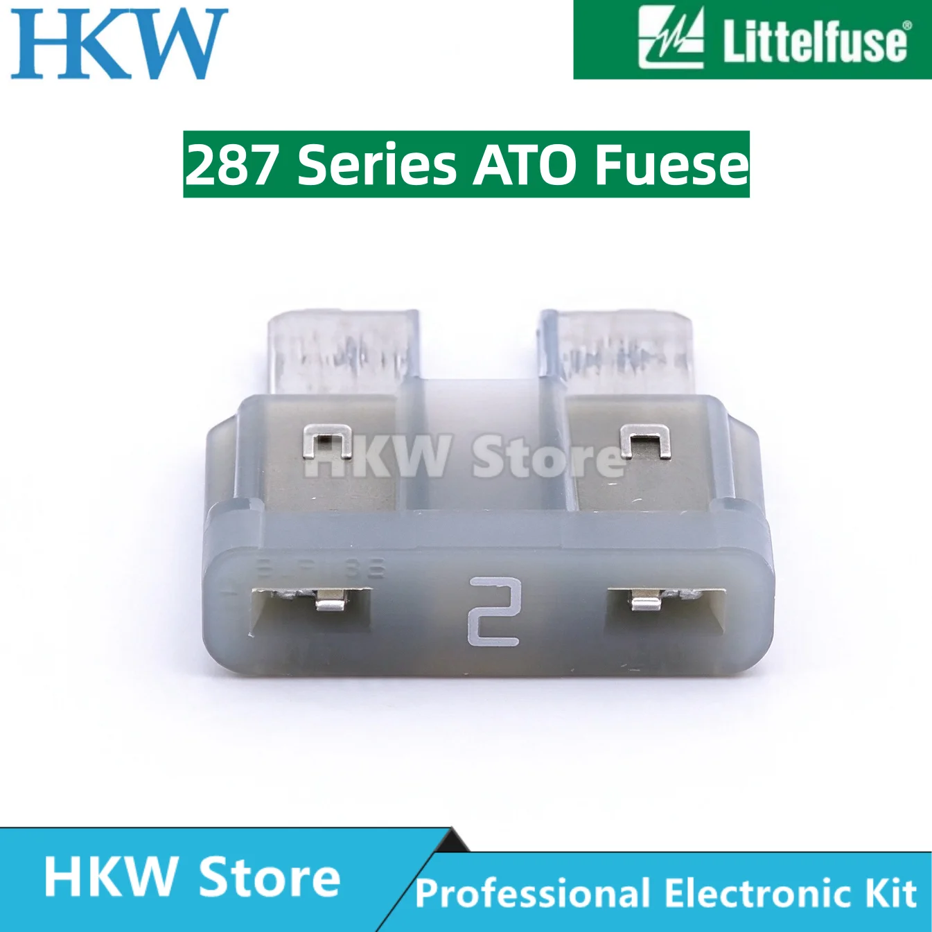 10-100PCS Littelfuse 287 Series 0287002.PXCN 2A Medium Blade Fuse 32Vdc 32V ATC Fuse ATOF New and Original