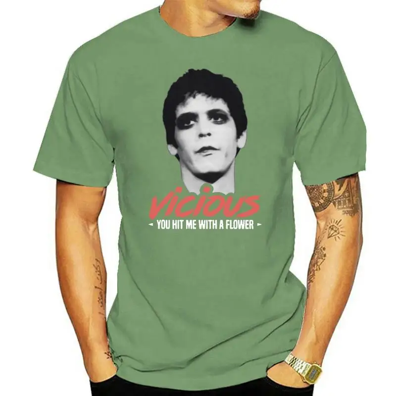 LOU REED UNOFFICIAL VICIOUS VELVET UNDERGROUND ROCK ADULTS  T-SHIRT