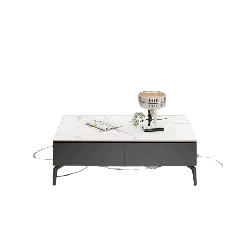 

Slate wall-mounted suspended TV cabinet coffee table combination modern simple living room small apartment light luxury TV cabin