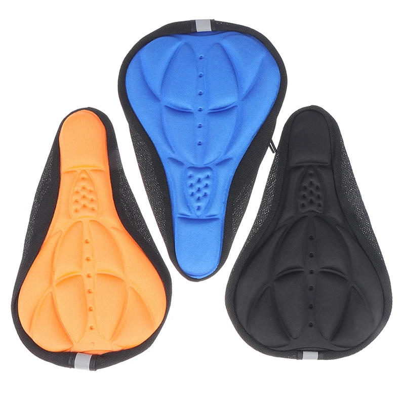 Soft 3D Padded Cycling Bicycle MTB Bike saddle Seat Cover Cushion Sponge Foam Comfortable saddles Mat Cushion Bicycle Accessory