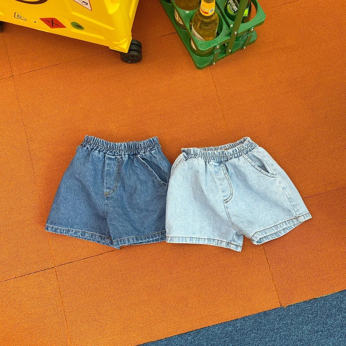 Shorts jeans macios estilo coreano bebê, moda bonito do verão, calça casual quente infantil, roupas de moda, 2024