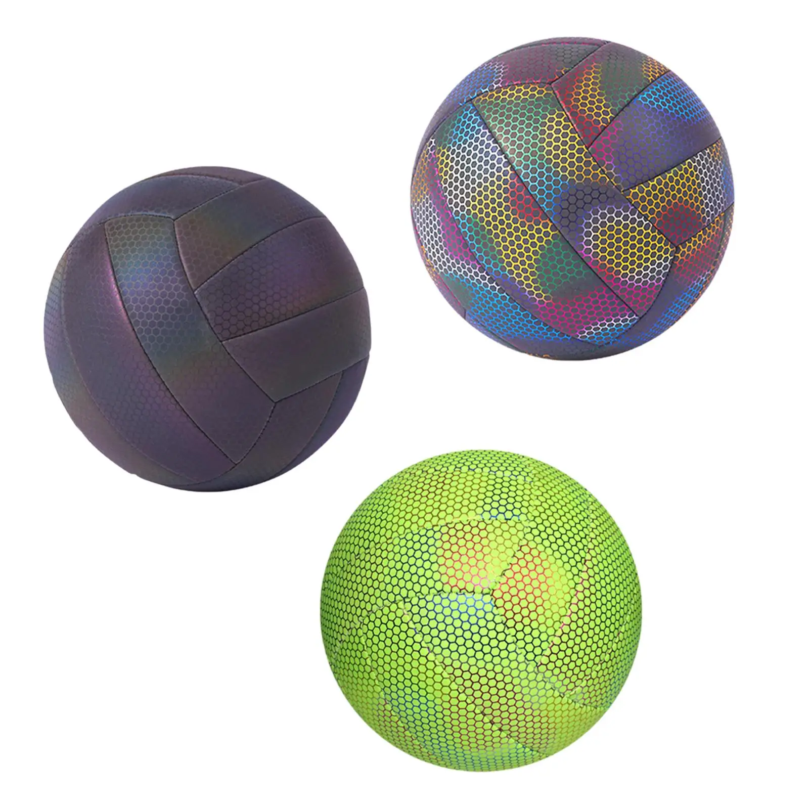 

Holographic Volleyball Beach Volleyball Ball Wear Resistant Size 5 Official Match Ball for Adults Practice Recreational