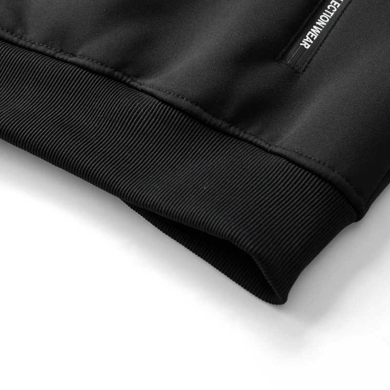 الشتاء الرجال سستة سترة عارضة الرياضة طويلة الأكمام بلوزات مقنعين معطف دافئ يندبروف هوديس سترة الوزن الثقيل #6