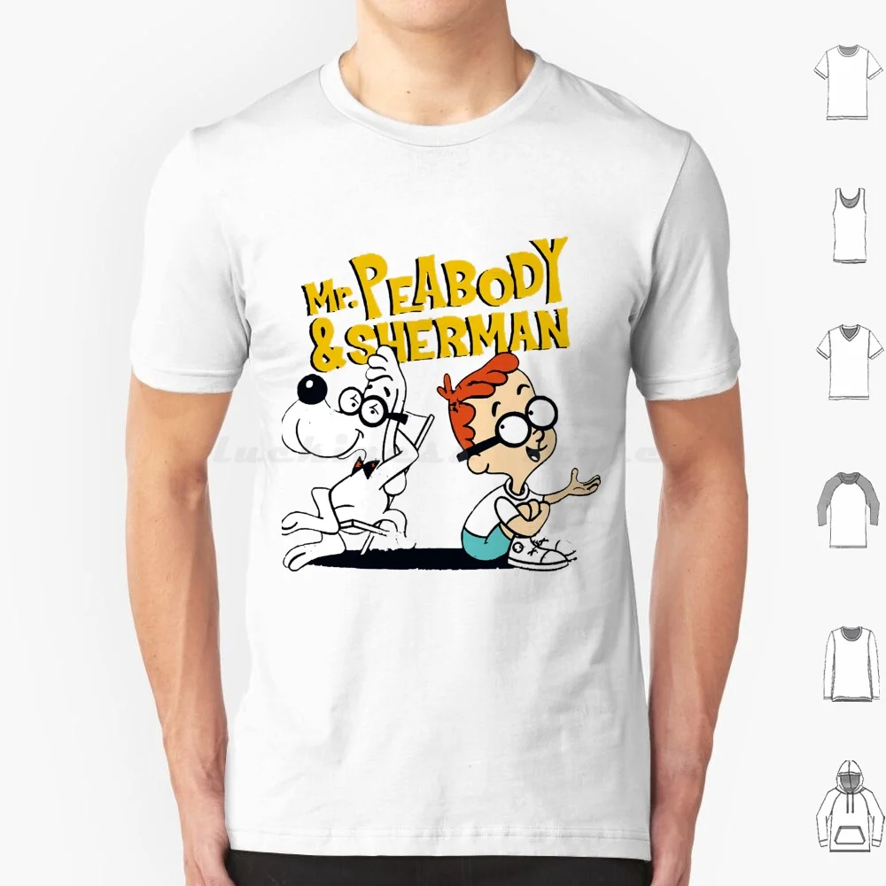Camiseta Retro Vintage Mr Peabody y Sherman Love You, camiseta de algodón para hombres y mujeres con estampado DIY, Retro Vintage Mr Peabody y Sherman Love You