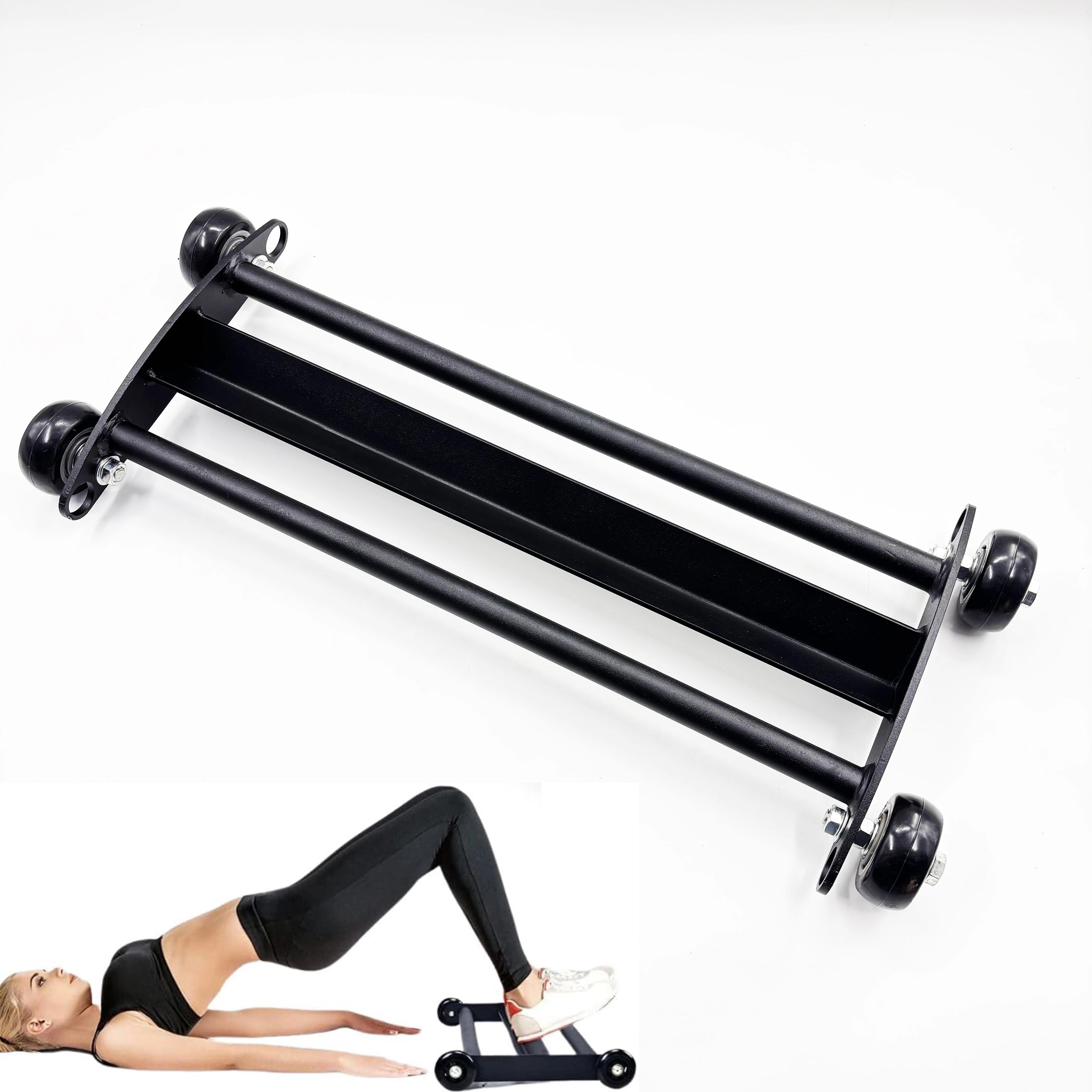 

Glute Ham Glider Ab Glute Glider Machine - Heavy Duty Exercise Wheels for Hamstring Curl, Abdominal and Leg Workouts