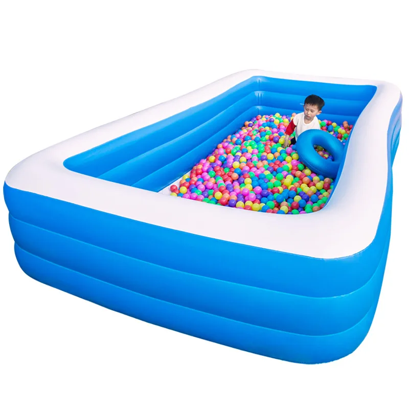 Multifunctional Eco-friendly PVC inflatable above ground Rectangle swimming pools