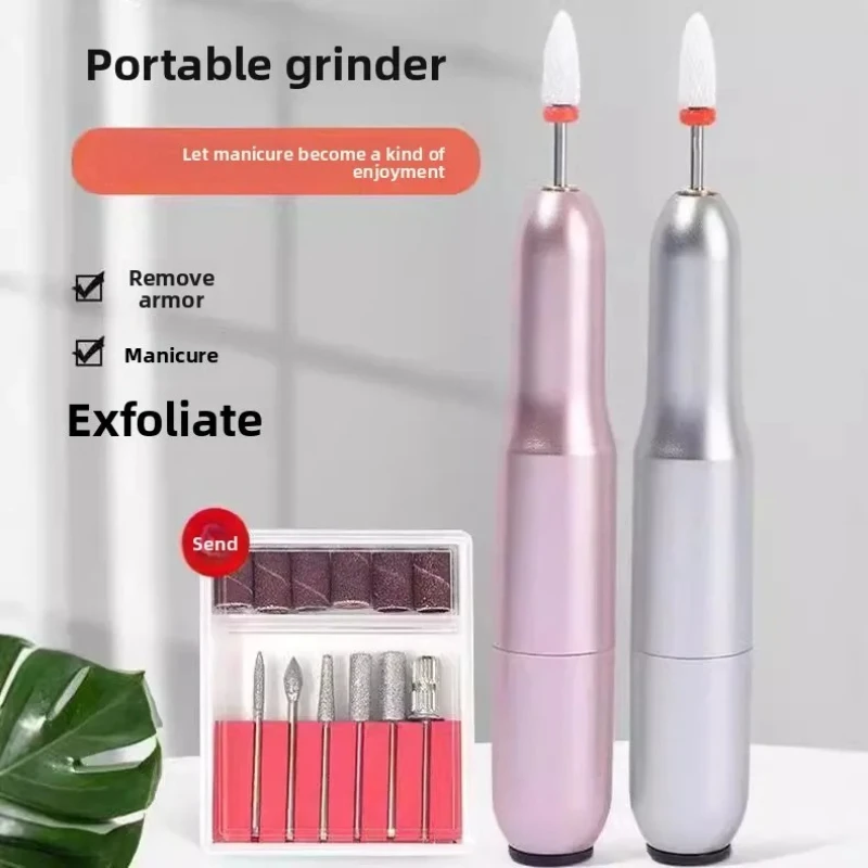 Professioneller multifunktionaler elektrischer Hand-Nagelbohrer mit 20.000 U/min, tragbares, wiederaufladbares Nagelentfernungswerkzeug für Salon-Maniküre-Set