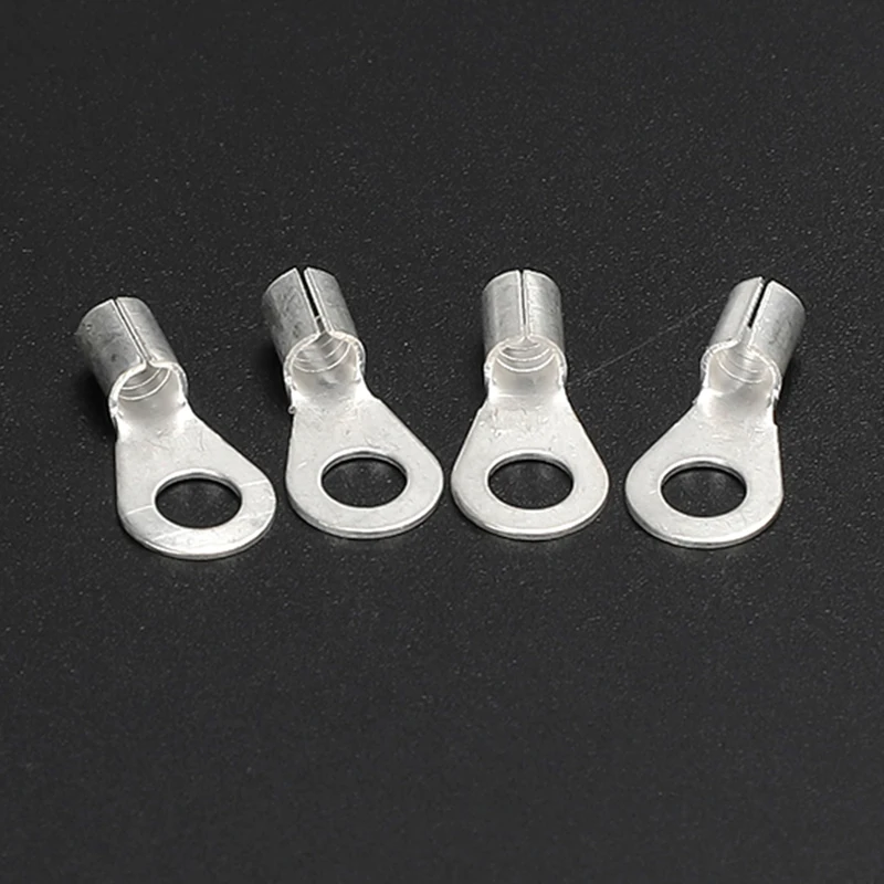 Circular Terminal Block OT1/1.5/2.5/4/6-4/5/6/8mm Cable Lug Spade Bare Copper Wire Connector Wires Non Insulated Crimp Terminal