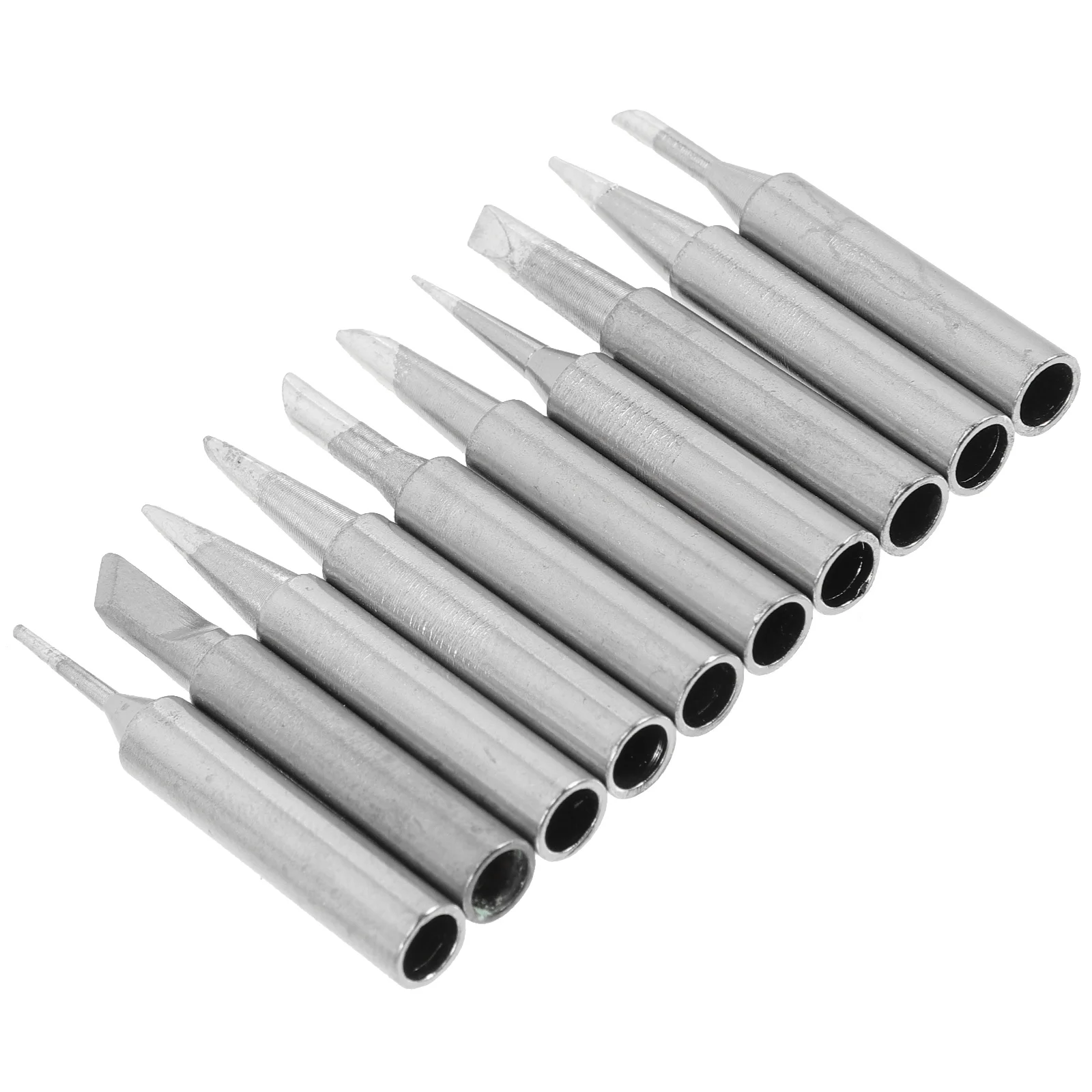 1 set di punte per saldatore punte di ricambio professionali assortite in rame di precisione durevole per varie stazioni di saldatura