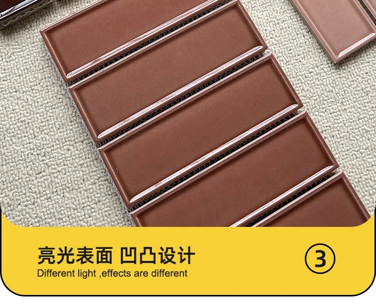 Concave strips, bathroom bathroom bathroom tiles, kitchen minimalist square French wall tiles