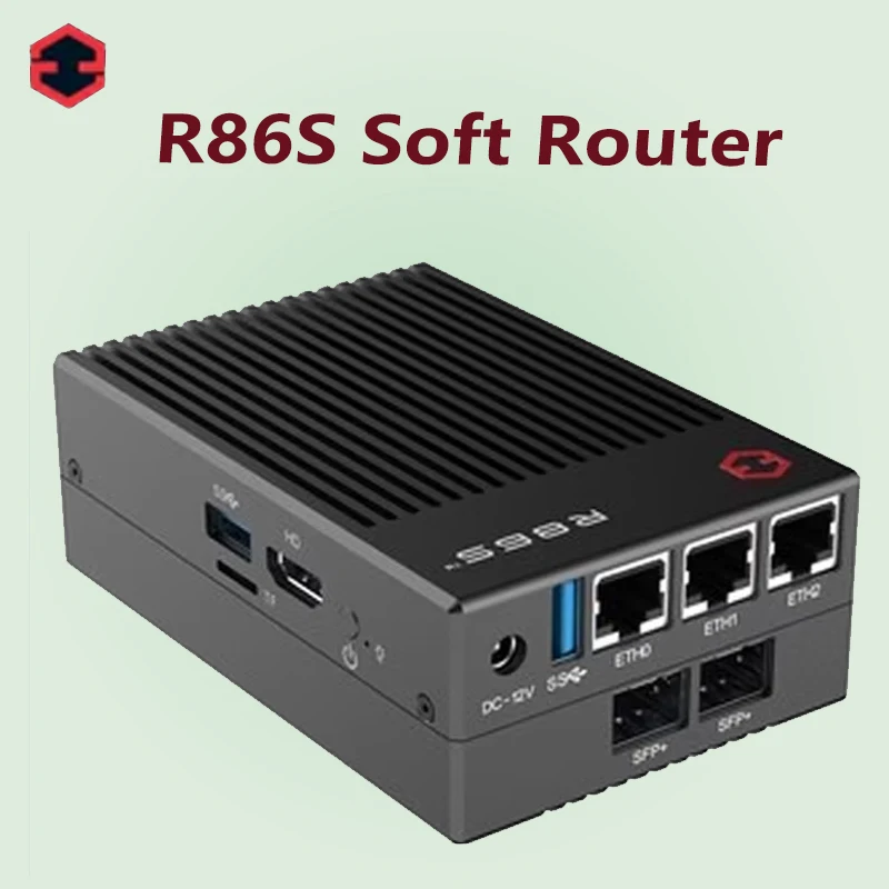 R86S Soft Routing Multi-net port, Intel mini host N5105 N6005 8GB/16GB/32GB 10 Gigabit fiber port 2.5G