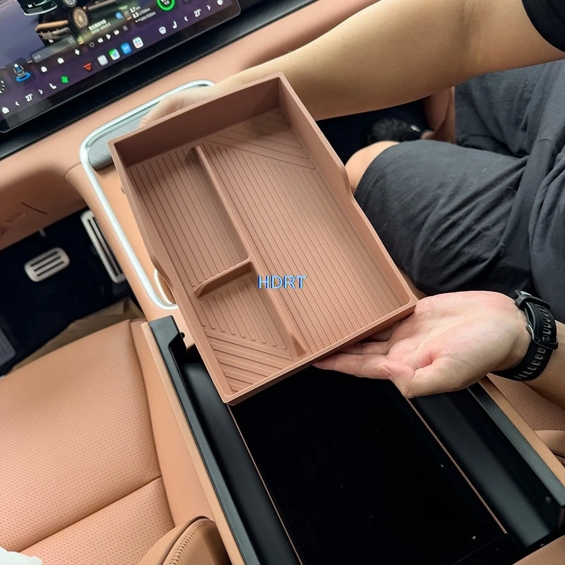 For Leapmotor D19 2026 + Car Styling Center Console Armrest Storage Box Container Tray Orgainzer Dust Proof Cover Accessories