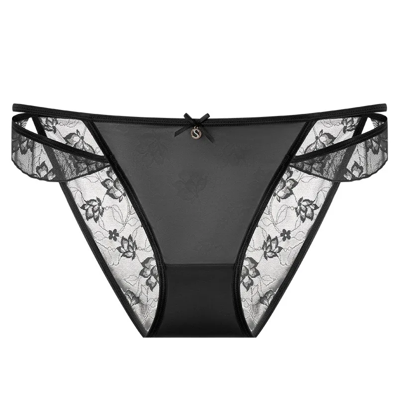 أزياء من الدانتل الملابس الداخلية النساء مثير منخفضة الخصر بعقب رفع الملابس الداخلية الجوف خارج تنفس سراويل السلس بلون سريعة الجافة ملخصات #6