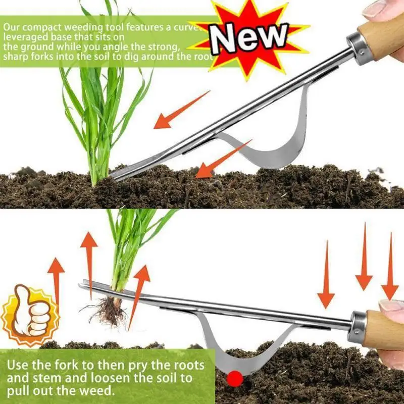 Imagem -04 - Ferramenta Weeding Agrícola para Casa e Jardim Produtos Extrator Weeder Bonsai Remoção Horticultura Suprimentos