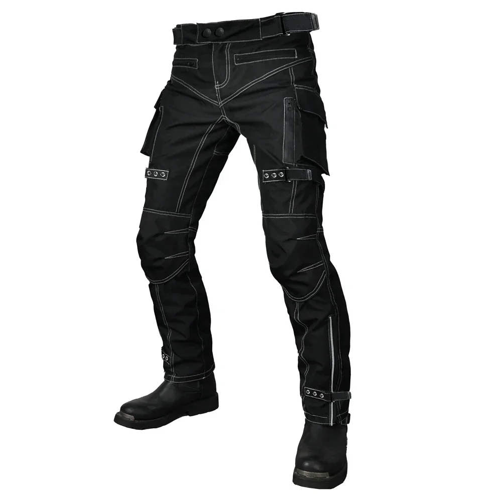 

Hi Vis CE Armor Motorcycle Riding Pants for Men Motocross Motorbike Overpants Waterproof All-Weather Moto Cyling Trousers