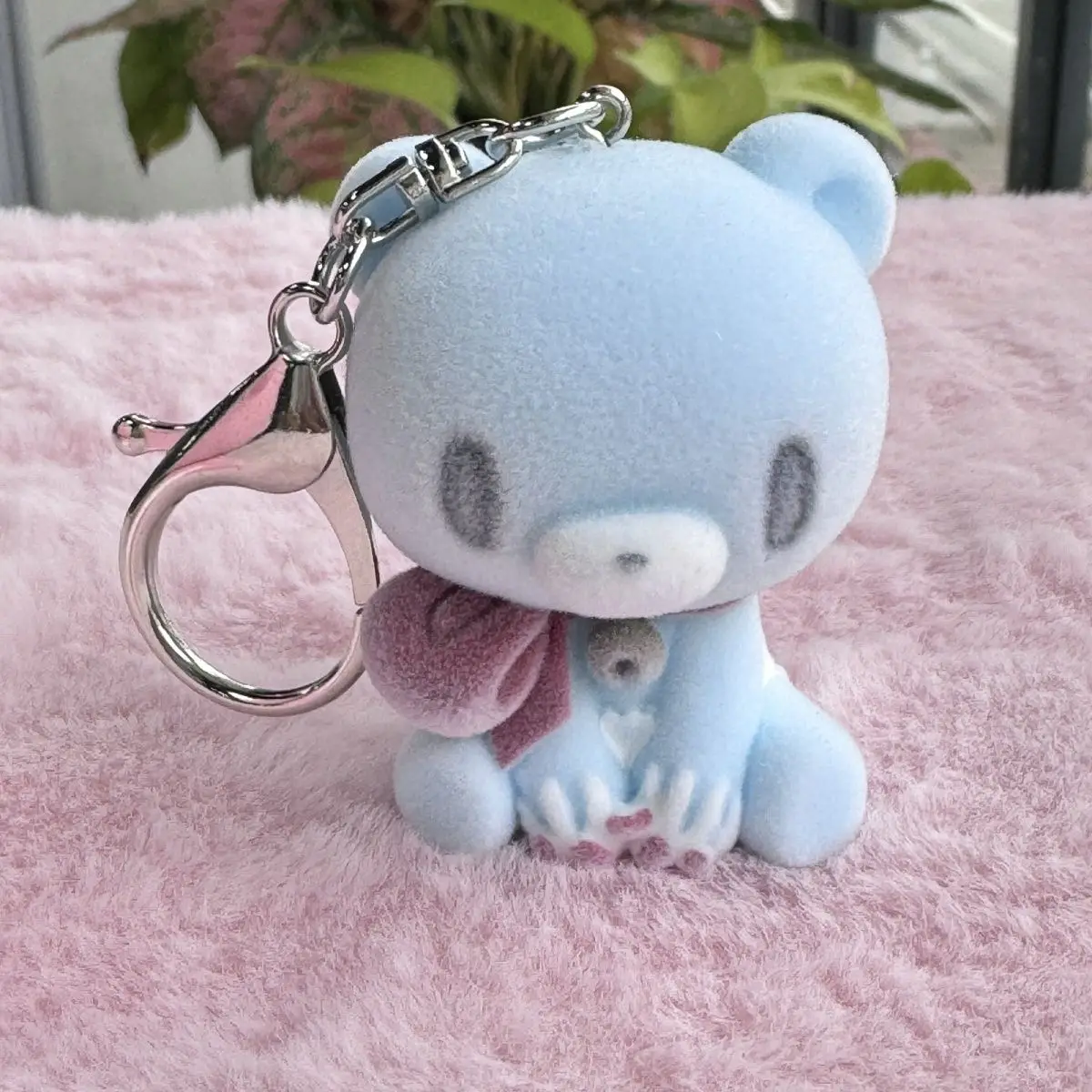 LLavero de peluche de oso sombrío, decoración de bolso Kawaii, mochila para estudiantes, muñeco colgante, oso sombrío, periféricos de dibujos animados de Anime, regalo