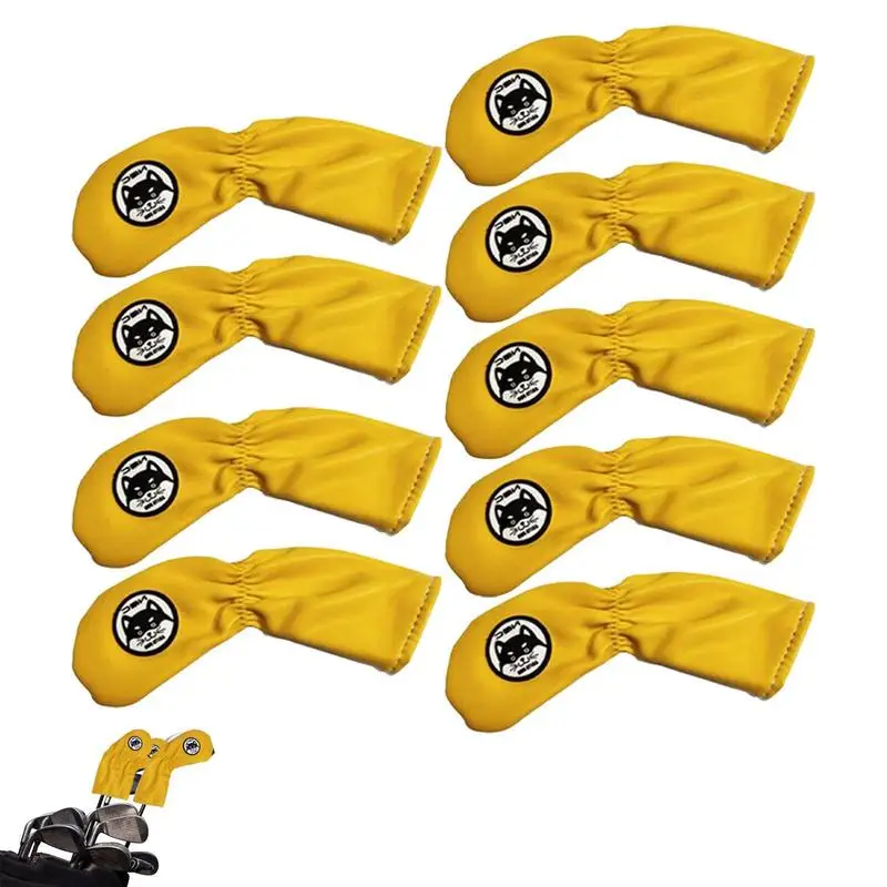 

Golf Iron Head Cover 9X Golf Headcovers Number Alphabet Design Golf Equipment Sports Fan Club In All Weather Conditions For All
