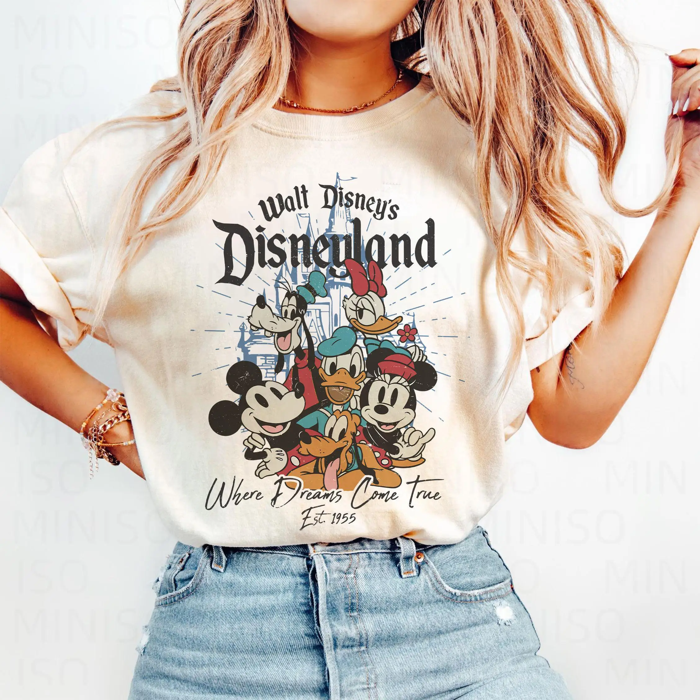 

Disney's Disneyland Est 1955 Where Dreams Come True Shirt Retro Disney Castle Shirt Disney Family Shirt Mickey and Friends