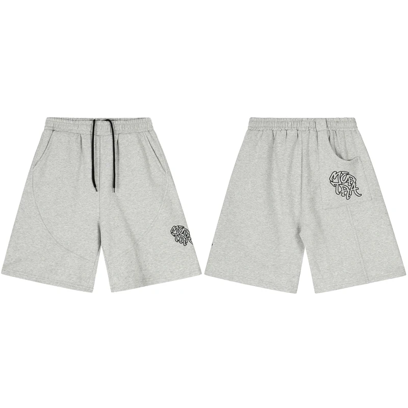 

Повседневные свободные уличные спортивные штаны Mertra в стиле хип-хоп с вышитым логотипом и шнурком, повседневные шорты, брюки для мужчин и женщин, одежда