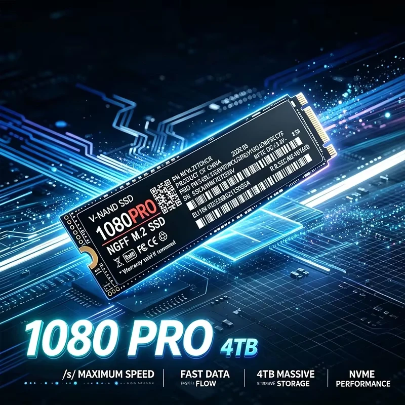 1080 PRO M.2 2280 NGFF PCIe 3.0 SSD Up to Internal Solid State Drive 500GB-4TB For Laptop Desktop Gaming PC Storage