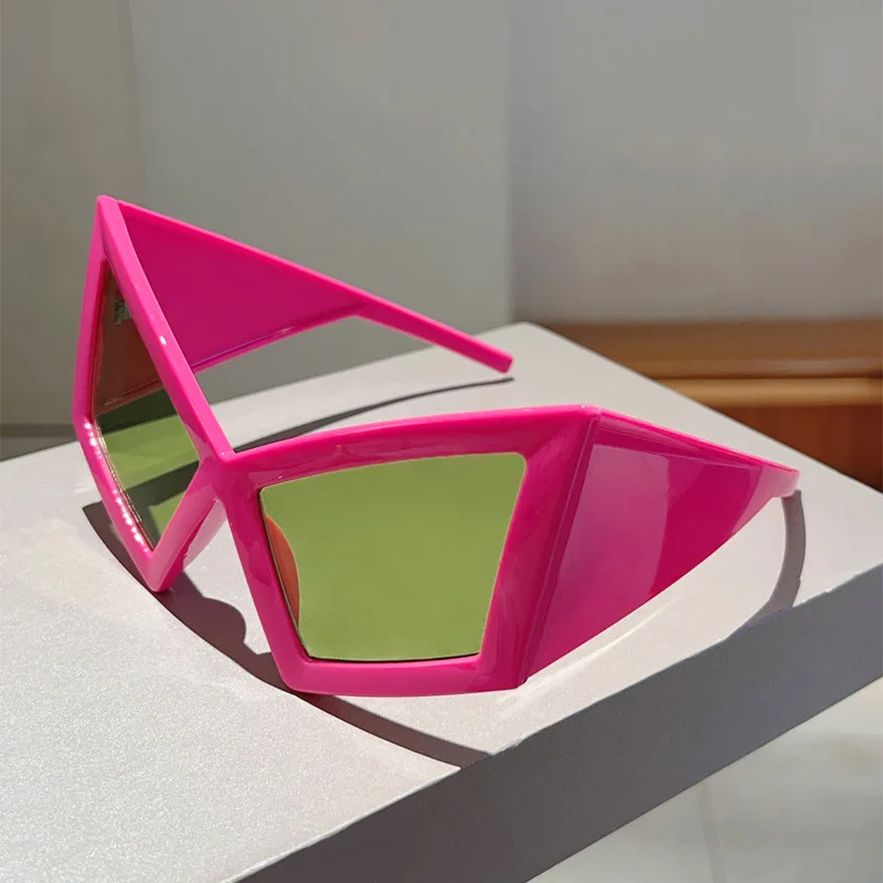 

1/2pcs Oversized Triangle Sunglasses UV400 Luxury Outdoor Shades Fashion Eyewear for Women Men Punk Style Sun Glasses