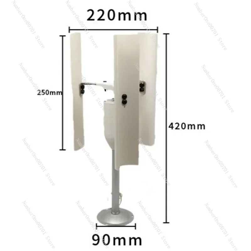 NEW Vertical Axis Wind Turbine - 3-Blade Permanent Magnet Generator for Low-Speed Wind Energy