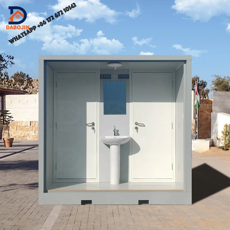 

High Quality Outdoor Prefabricated Mobile Toilet Mobile Squatting Toilet for Apartment Hotel Villa Men Women's Sandwich Panel