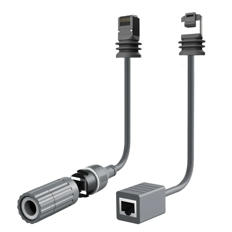 For Starlink Gen3 Ethernet Adapter Cable Extension to RJ45 Female Coupler Waterproof with Starlink Router Dish Outdoor Extender