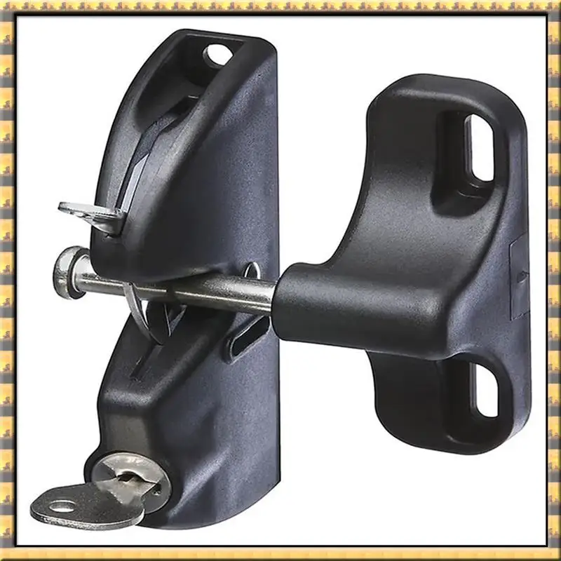 

^Arrival Double-Sided Automatic Locking Gate Latch Pool Garden Yard Lock For Wood Metal Gates