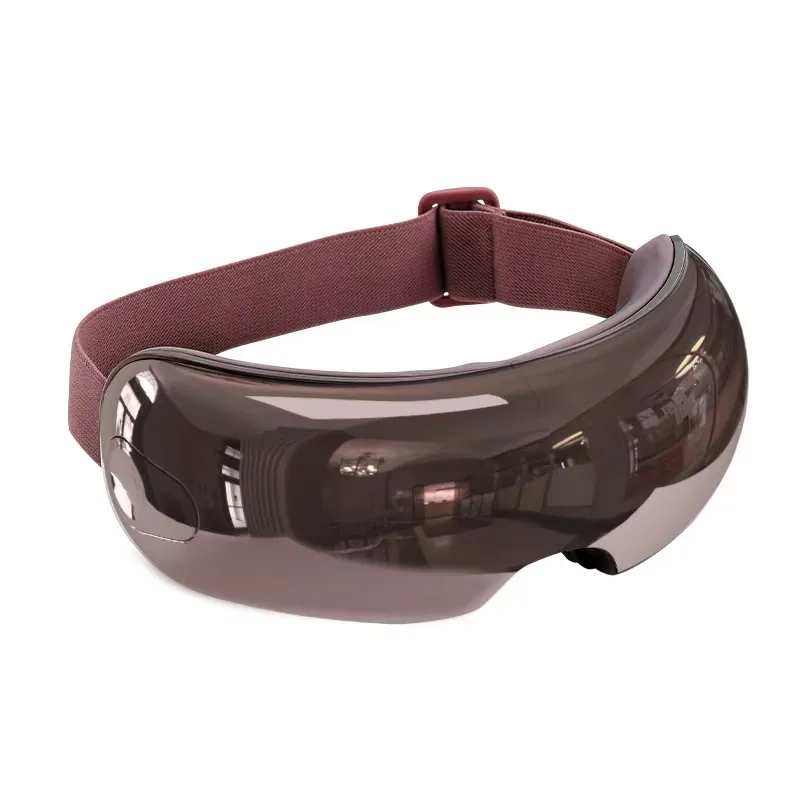 Masajeador de Ojos con Bolsa de Aire, Compresa Caliente, Máscara Ocular Inteligente con Voz, Protector Visual para el Hogar, Función Musical