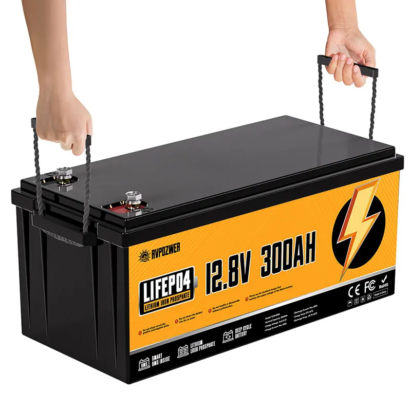 

EU Stock Lifepo4 Lithium Iron Phosphate Battery Pack 12v 300ah with Bms for RV Electric Car Scooter Motorcycle Boat Deep Cycle